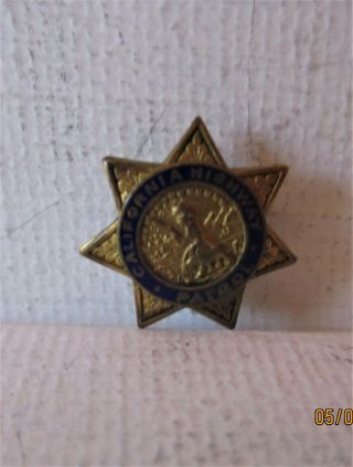 Vintage California Highway Patrol Retirement Pin - -