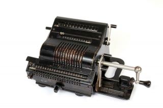 Vintage C1935 " Brunsviga 20 " Mechanical Pinwheel Calculator 1782