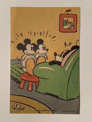 1930’s Mickey Mouse Bell White Bread Recipe Scrapbook Card Once Upon A Time