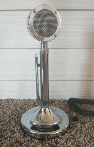 Silver Eagle Cb Microphone Astatic D - 104 4 Pin Plug Vtg Radio Mic Ham
