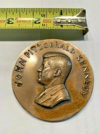 Paul Manship F.  John F.  Kennedy Official Inaugural Medal 1961,  Bronze,  70mm