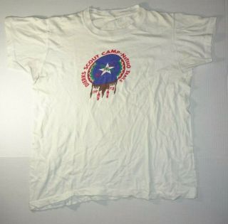 Bsa Boy Scout Dierks Scout Camps Netseo Trails 1973 Youth T - Shirt Vintage