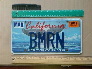 License Plate,  California Specialty: Whale 