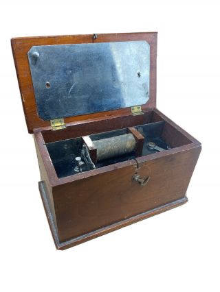 Antique Electric Medical Coil Quack Medical Shock Device Professor Doctor Device