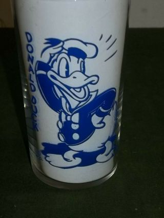 Vintage Walt Disney Juice Glass Donald Duck