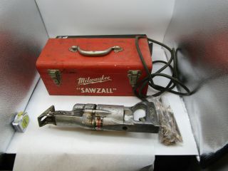 Milwaukee Sawzall Vtg Metal Case 6510 Heavy Duty Reciprocating Saw