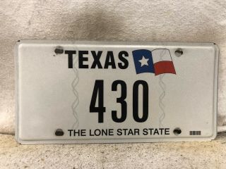 2005 Texas License Plate (low Number 430)