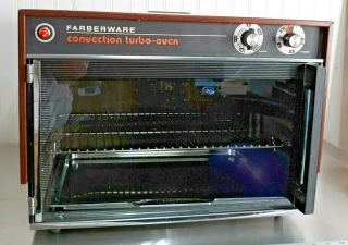 Vintage Farberware Convection Turbo Oven Wood Grain Exterior Model 460/5