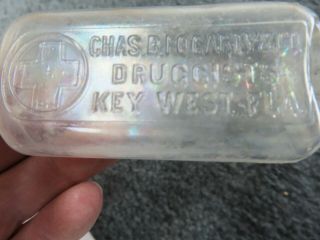 Rare 1880s Key West Florida Fla.  Fogarty Druggist Drug Store Medicine Bottle