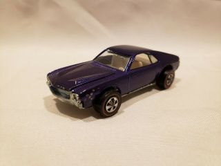 Vintage Hot Wheels Redline Us 1969 Custom A.  M.  X.  In Purple