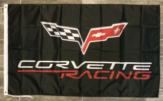 Corvette C6 Racing Logo 3x5 Garage Wall Banner Flag Chevrolet