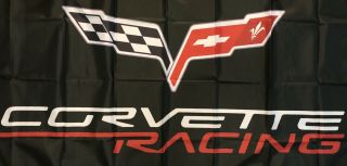 Corvette C6 Racing Logo 3X5 Garage Wall Banner Flag Chevrolet 2