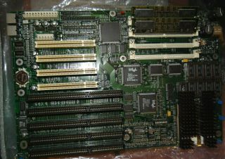 Socket 7 Motherboard Intel Fx66 Triton Pci Pba 647633 - 203 Vintage