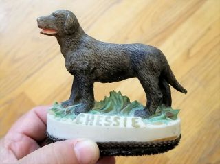 Chesapeake Bay " Chessie " Dog Figurine 3.  5 " X 4 " Vintage Pets Dogs Vtg