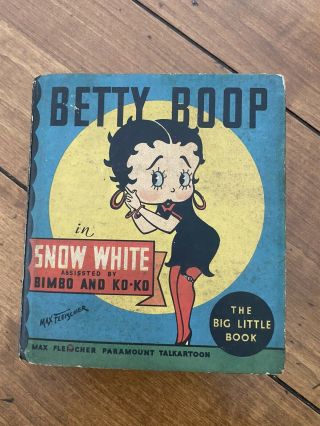 Betty Boop In Snow White Vintage 1934 Whitman Big Little Book