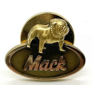 Vintage Mack Bulldog Pin Service Award 1/10 10k Gold Tie Tack Pin Mack Truck
