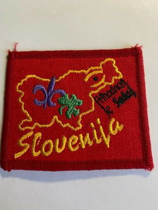 1995 18th World Scout Jamboree Slovenia Contingent Badge Boy Scout Patch