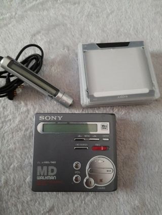 Vintage Sony Md Minidisc Walkman Recorder Mz - R70