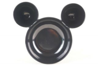 Disney Mickey Mouse Ears Zak Designs Black Melamine Chip And Dip Bowl Large