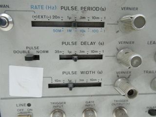 HP Hewlett Packard 8012B Pulse Generator Vintage Laboratory Unit 3