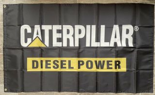 Caterpillar Diesel Power Logo 3x5 Garage Shop Wall Banner Flag