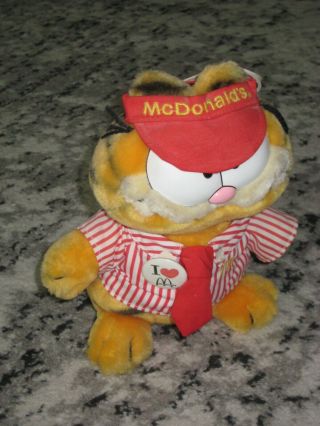 Extremely Rare Vintage Dakin Garfield Mcdonald’s Stuffed Toy Plush With Tag 2