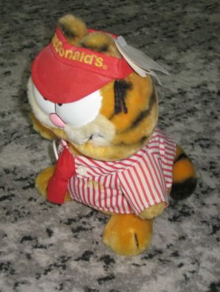 Extremely Rare Vintage Dakin Garfield Mcdonald’s Stuffed Toy Plush With Tag 3