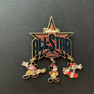 Wdw - All Star Resorts - Mickey Mouse Dangle Disney Pin 52497