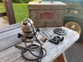 Vintage Rockwell Porter Cable 100 - M Router With Case And Accessories