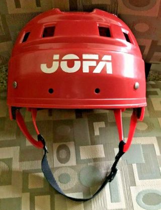 Jofa Hockey Helmet Red Vintage.