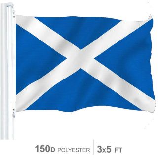 G128 – Scotland (scottish) Flag | 3x5 Feet | Printed 150d – Indoor/outdoor,  Vibr