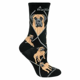 Bullmastiff Dog Breed Lightweight Stretch Cotton Adult Socks