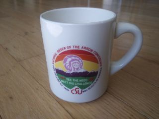 Vtg Boy Scouts Of America National Order Of The Arrow Conference Cup Mug 1979