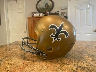 Rare Find Orleans Saints Hnfl Rawlings Football Helmet Vintage