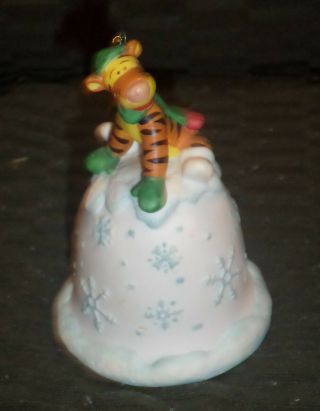 Euc Disney Tigger Porcelain Bell Ornament
