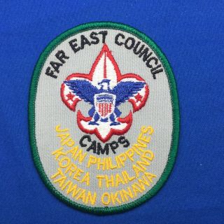 Boy Scout Camp Patch Far East Council Camps Japan Philippines Korea Thailand Tai