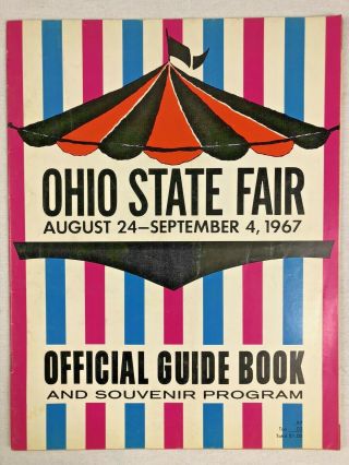 Vintage 1967 Ohio State Fair Official Program Bob Hope Herman 