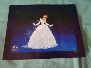 Disney Store 2005 Cinderella Exclusive Commemorative Lithograph Rare Gc