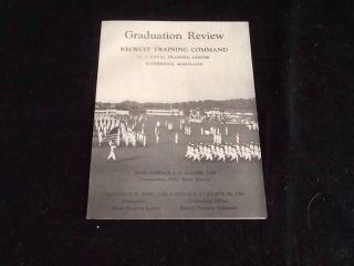 Vtg August 1954 160th Graduation Review Us Naval Training Command Bainbridge Md