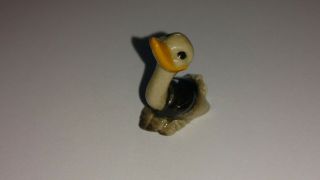 Vintage Hagen Renaker Ostrich Baby Small Ceramic Miniature Figurine