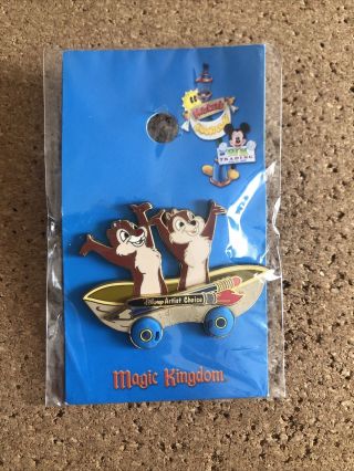 Wdw 2003 Mickey’s Toontown Of Pin Trading Artist Choice Chip & Dale Le 500 Pin