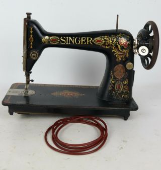 Antique 1916 Singer Red Eye Model 66 Treadle Sewing Machine,  Belt Only -
