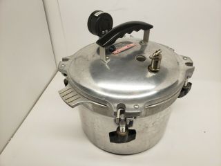 Vintage All - American 907 7 Qt Aluminum Pressure Cooker Manitowoc Wis Canner 3