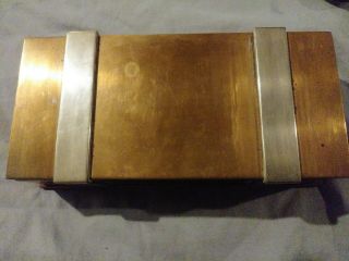 Vintage Silver Crest Bronze 516 - 84 Art Deco Box