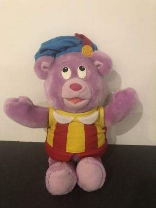 Disney Gummi Bears Cubbi 1985 Plush Fisher Price - Tag Is Completely Faded