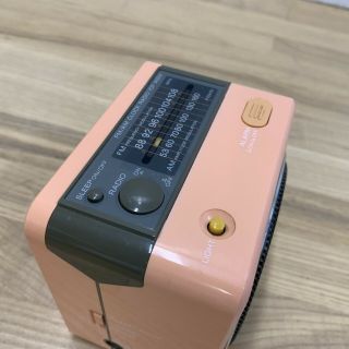 Vintage Sony ICF - A10W Pink Radio Alarm Clock MCM Mid Century plays Vivaldi 3