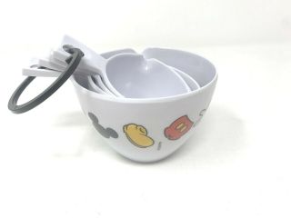 Disney Mickey Mouse Parts Measuring Cups Set Of 4 Retired