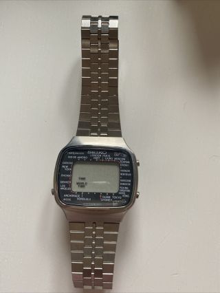 Seiko A708 Mens Vintage Digital Watch With Instructions Purchased 1976