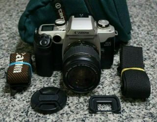 Vtg Canon Eos Elan Ii 35mm Film Slr Kit W/ 28 - 80mm,  Bag,  Strap Film Fr/sh