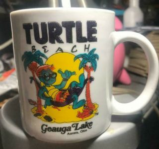 Geauga Lake - Turtle Beach - Aurora Ohio Amusement Park - Vintage Coffee Mug